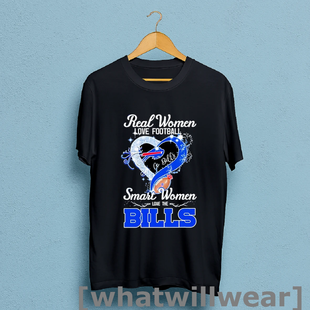 Official Real Women Love Football Smart Women Love The Buffalo Bills 2025 Heart Shirt Sweatshirt