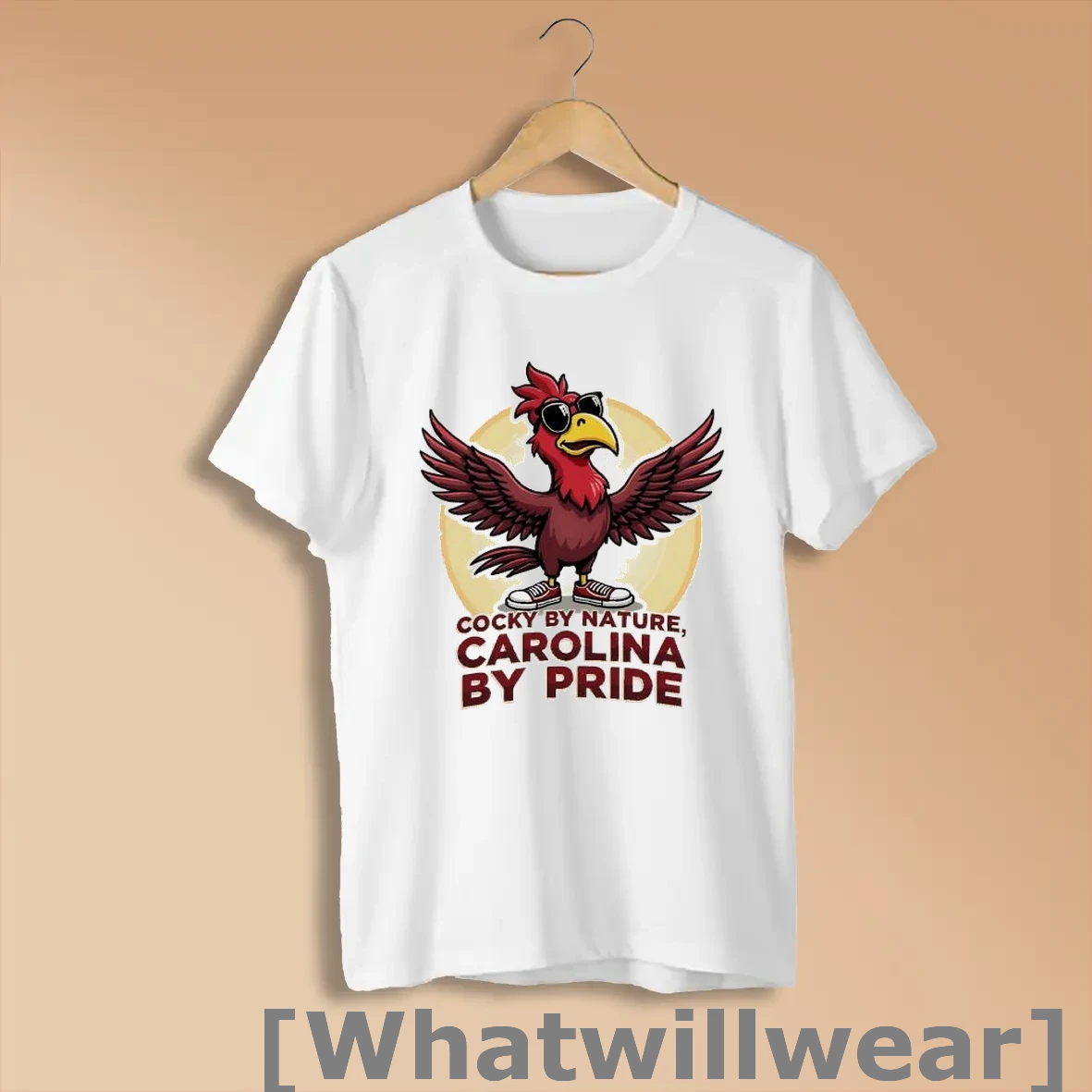 Official Red Rooster Cocky By Nature Carolina By Pride Shirts