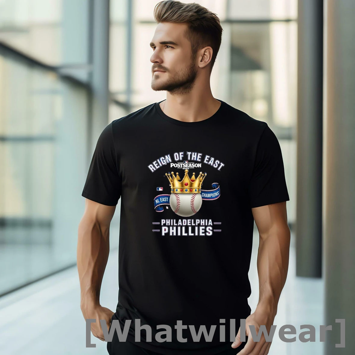 Official Reign Of The East 2025 Philadelphia Phillies Nl East Champions Tshirts Sweater