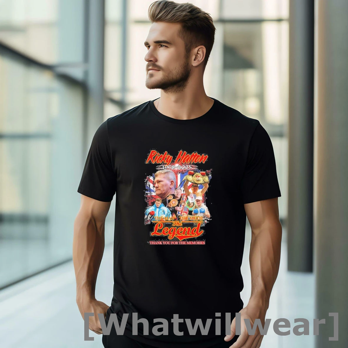 Official Ricky Hatton 1978 2025 The Man The Myth The Legend Tshirts Sweater