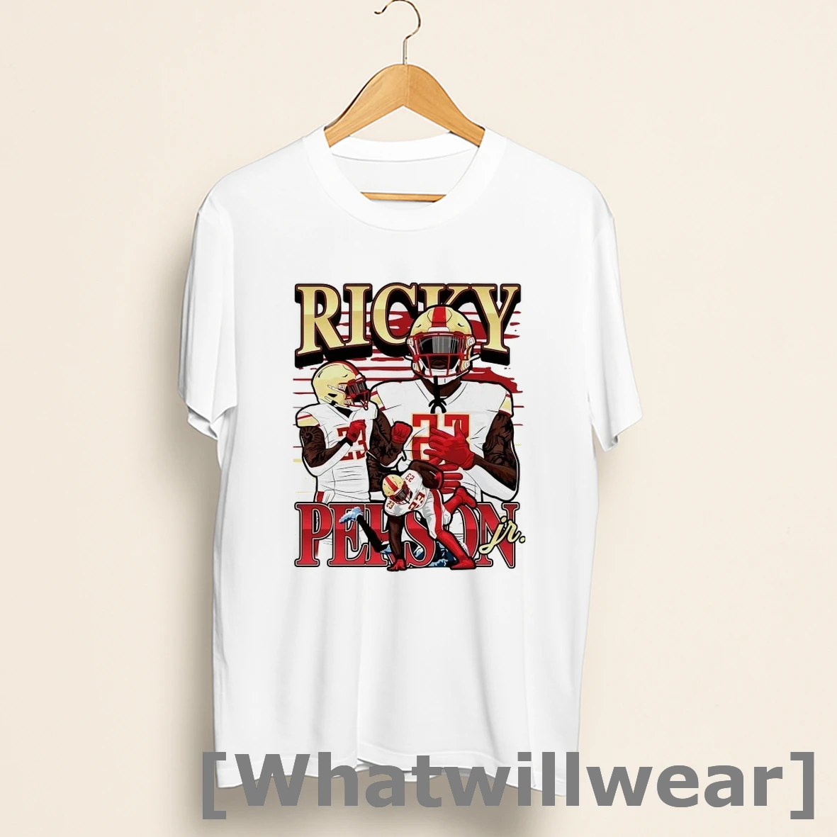 Official Ricky Person Jr Graphic Birmingham Stallions Shirts