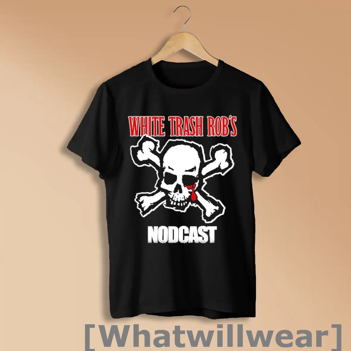 Official Rob From Nod White Trash Robs Nodcast Skull Shirts