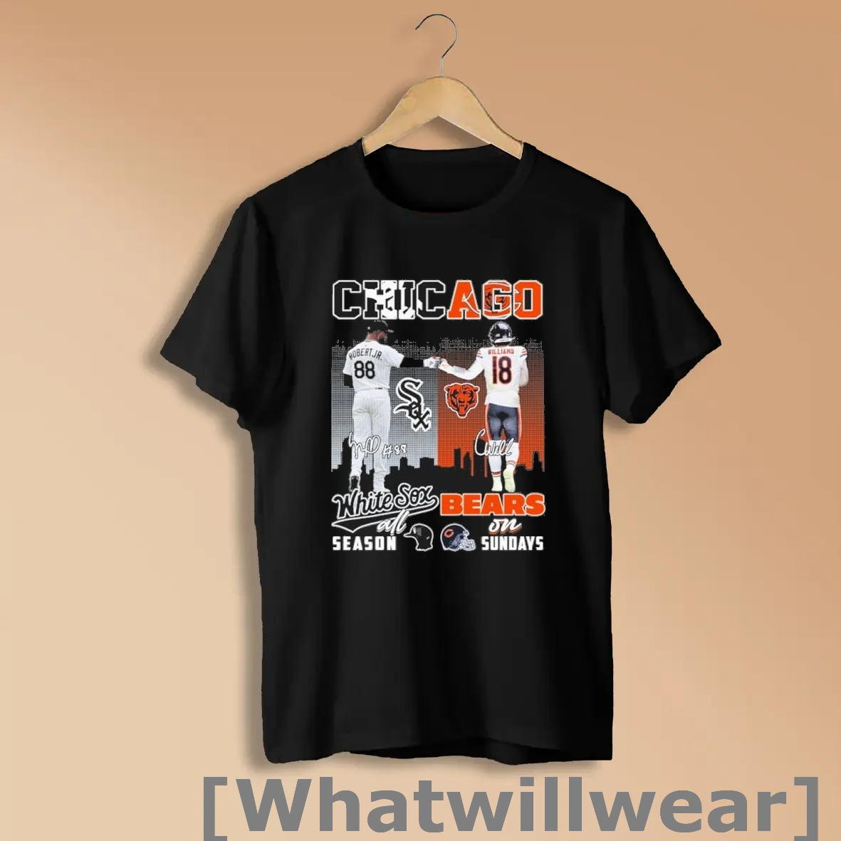 Official Robert Jr White Sox All Season And Williams Bears On Sundays Shirts