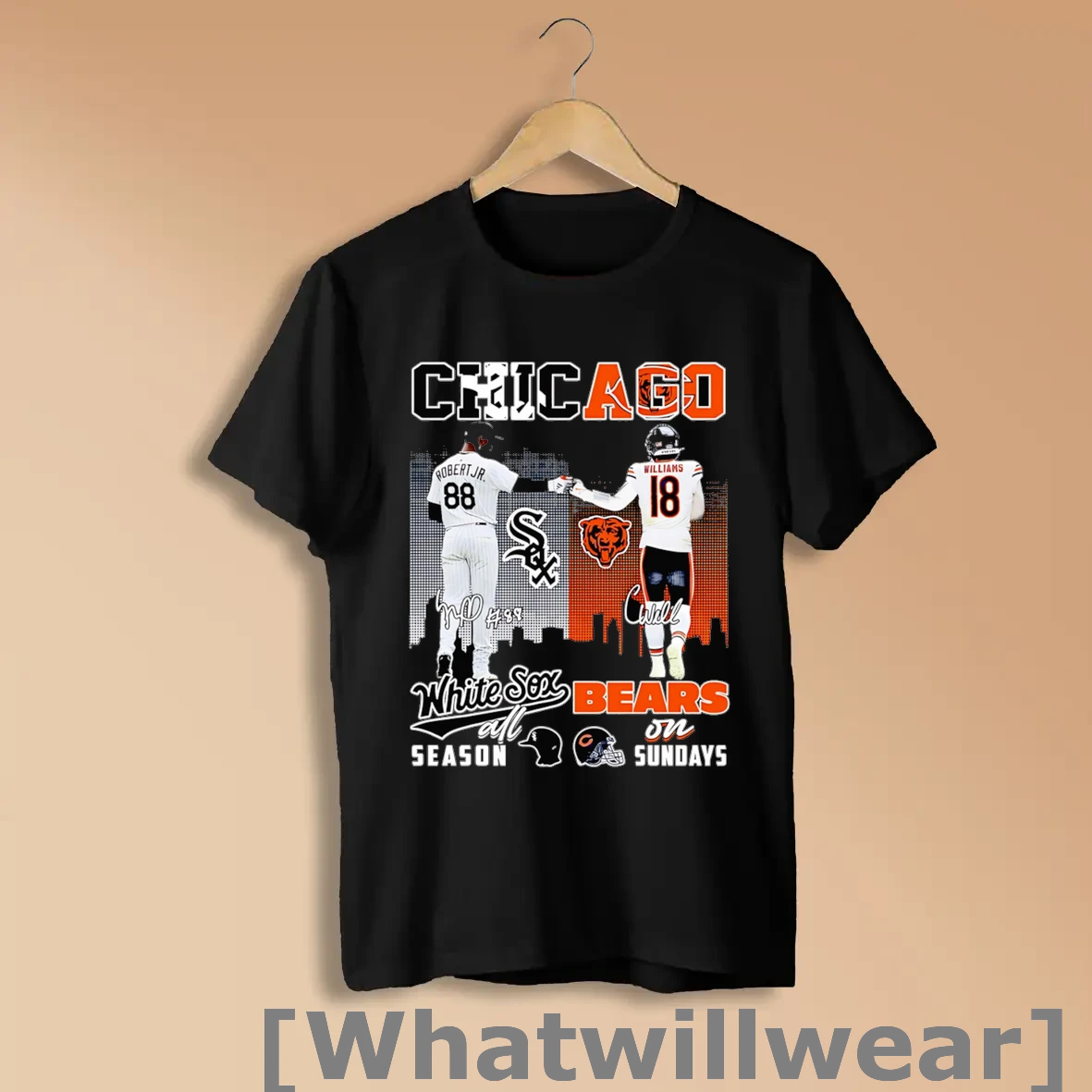 Official Robert Jr And Williams Chicago White Sox All Season Chicago Bears On Sundays Shirts