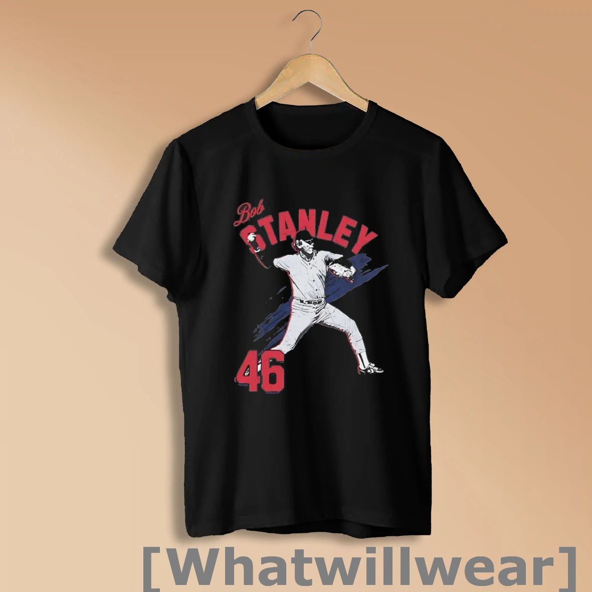 Official Robert Stanley 46 Boston Red Sox Name Number Vintage Shirt Sweatshirt