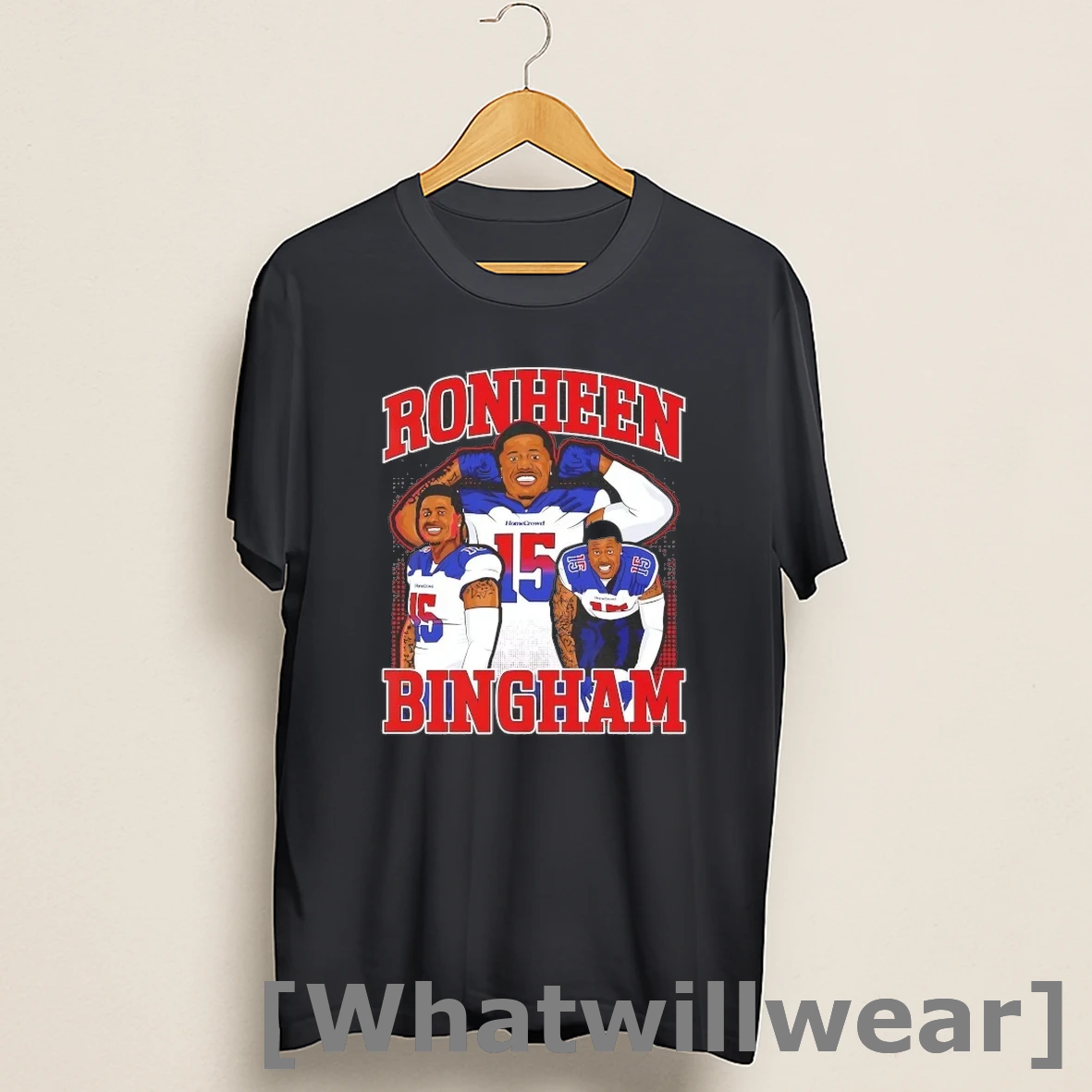 Official Ronheen Bingham Graphic Houston Roughnecks Shirts