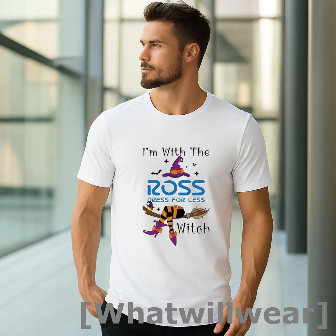 Official Ross Im With The Witch Hat Halloween Shirts