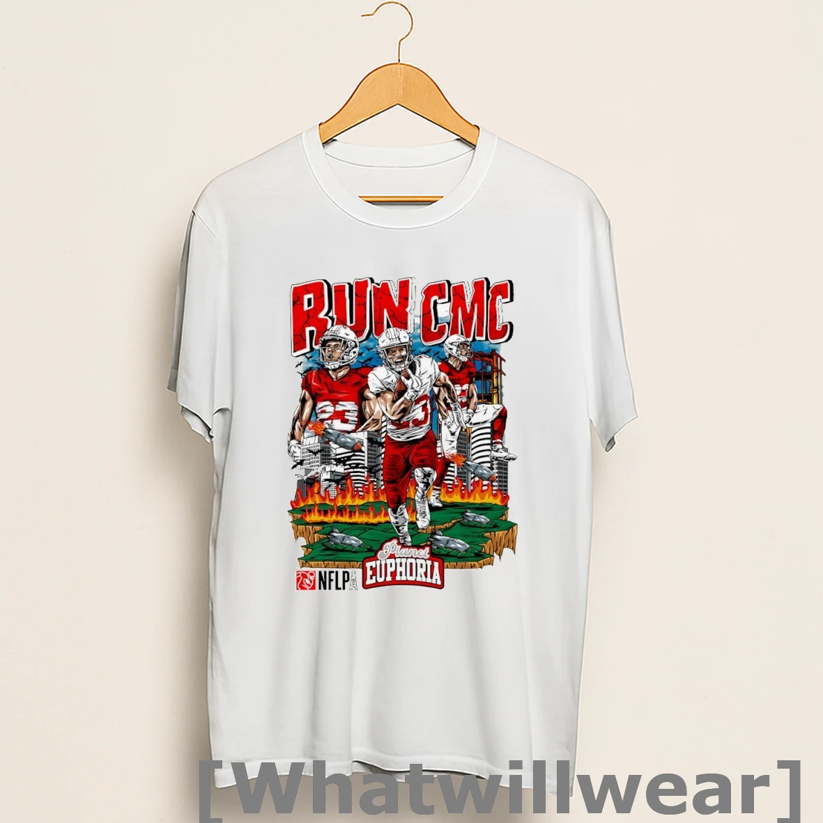 Official Run Cmc Christian Mccaffrey San Francisco 49ers Football Comic Shirts