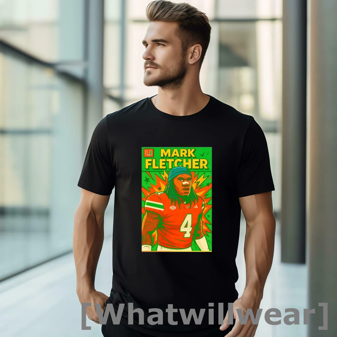 Official Run Mark Run Mark Fletcher Jr Miami Hurricanes Shirts