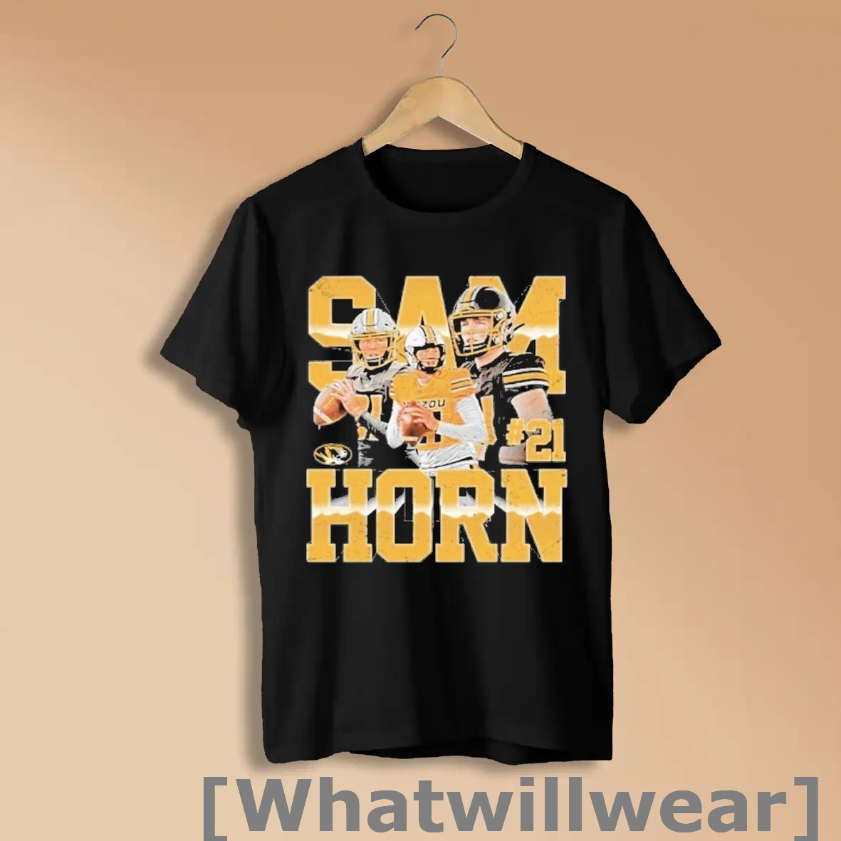 Official Sam Horn 21 Mizzou Tigers Players Shirts