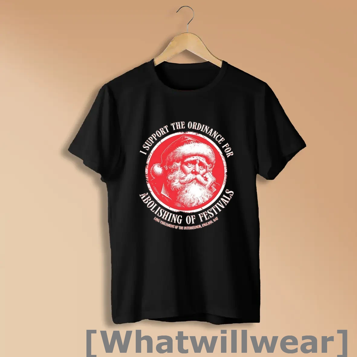 Official Santa Claus I Support The Ordinance For Abolishing Of Festivals Anti Christmas Shirts