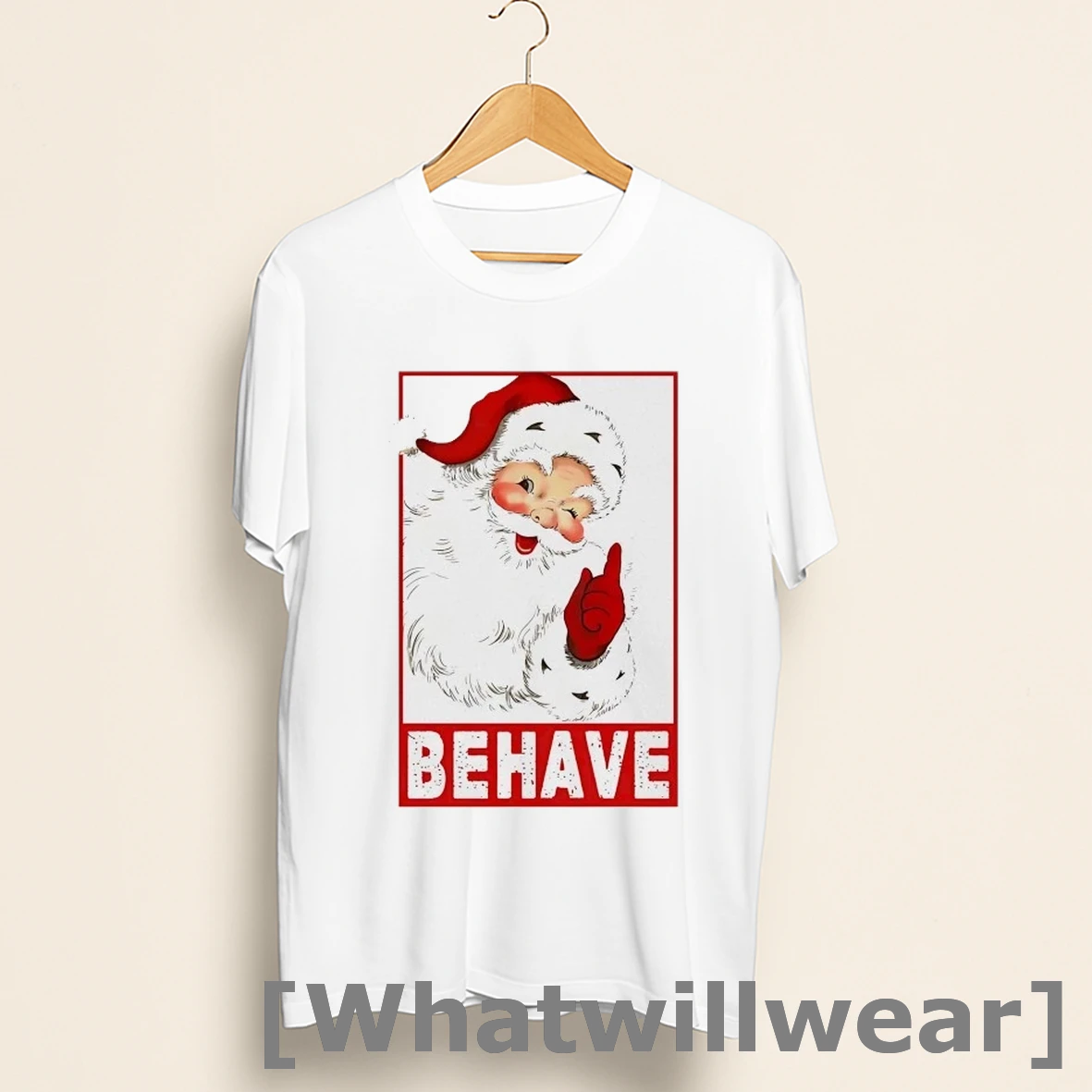 Official Santa Claus Behave Christmas Shirts