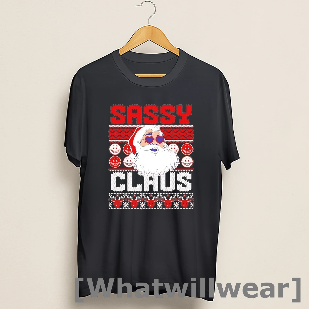 Official Santa Sassy Claus Ugly Christmas Shirts