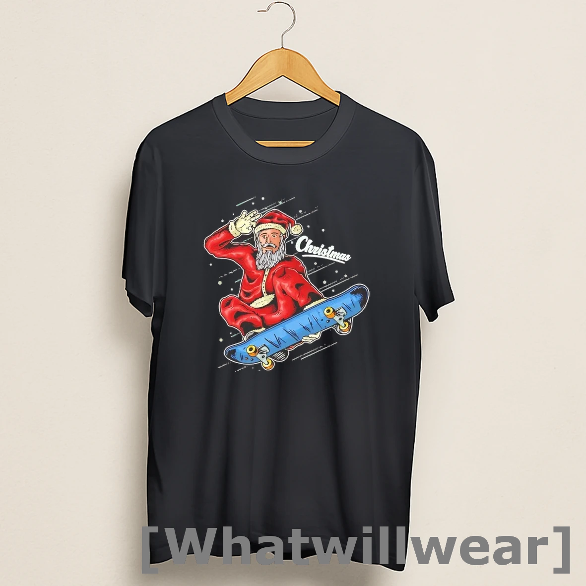 Official Santa Skateboarding Halloween Shirts