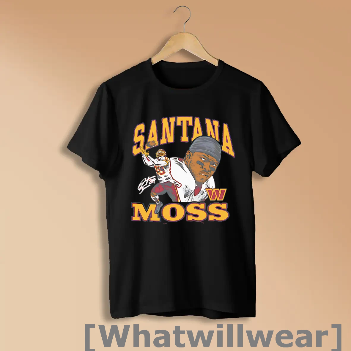 Official Santana Moss Washington Commanders Caricature Shirts