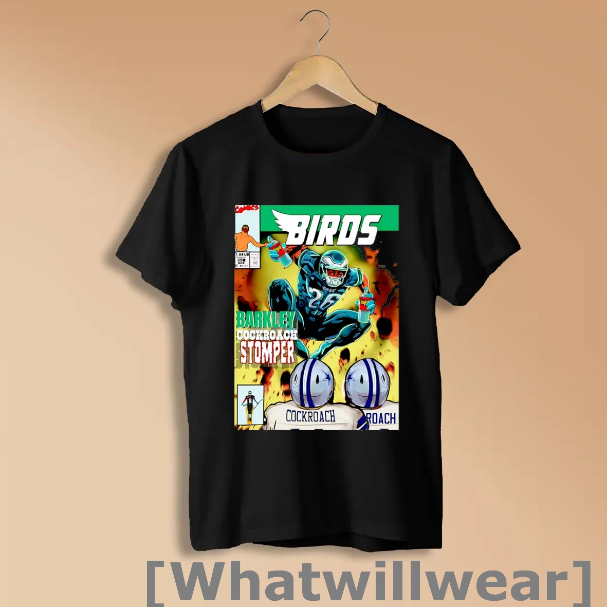 Official Saquon Barkley Cockroach Stomper Philadelphia Eagles Nfl 2025 Shirts