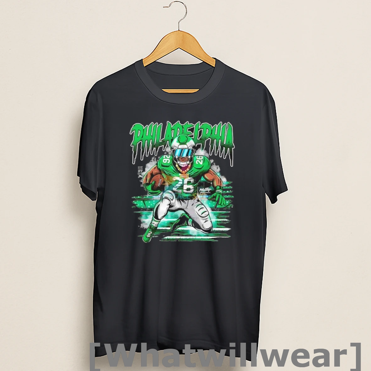 Official Saquon Barkley Philadelphia Eagles Two Six Football Shirts