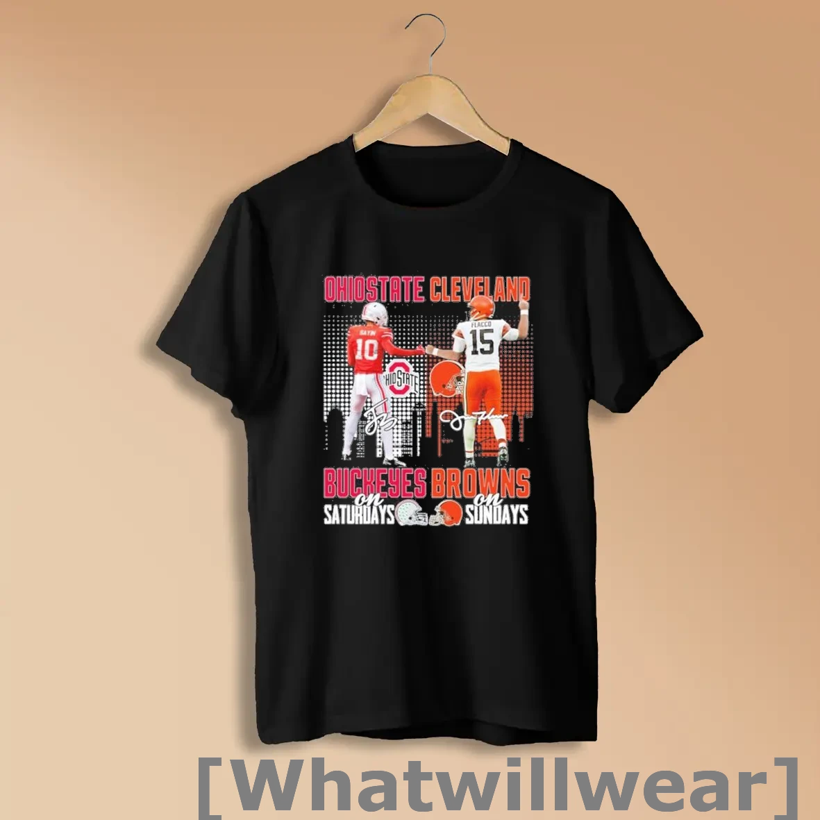 Official Sayin Buckeyes On Saturdays And Flacco Browns On Sundays Shirts