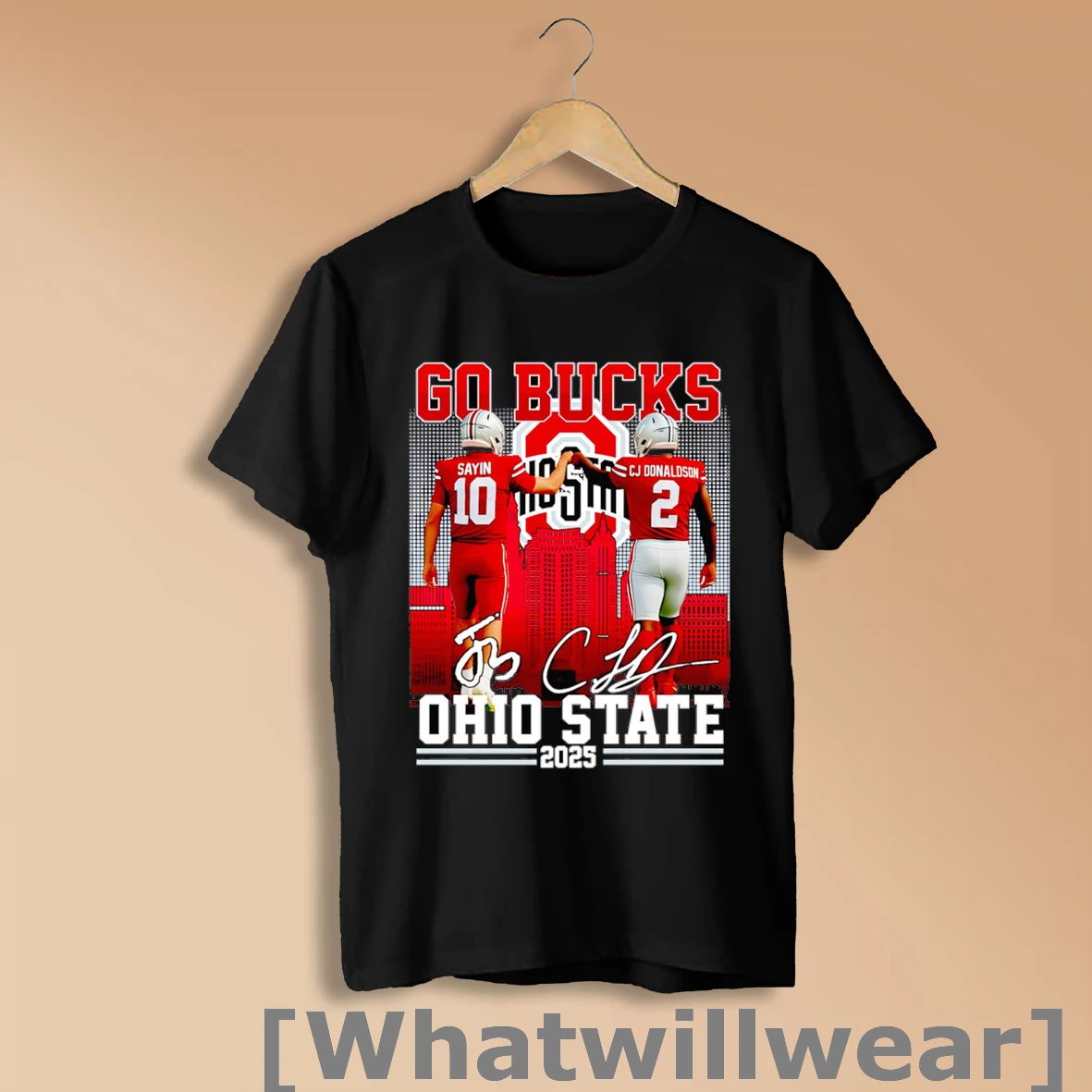 Official Sayin And Cj Donaldson Go Bucks Ohio State 2025 Shirt Sweatshirt