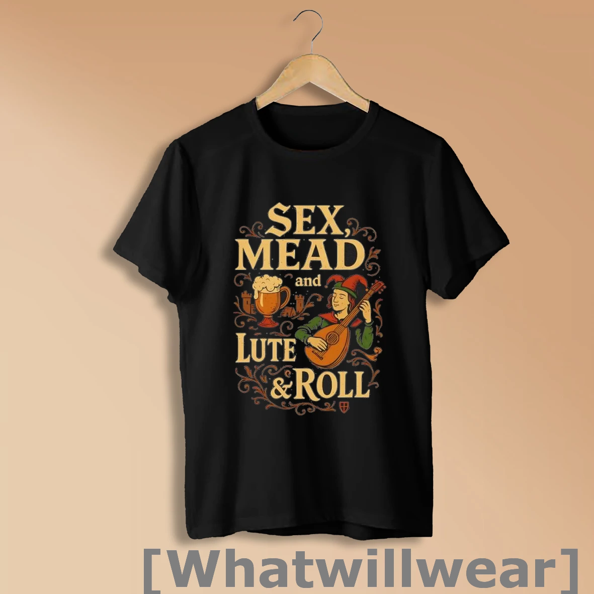 Official Sex Mead And Flute And Roll Medieval Renaissance Shirt Sweatshirt