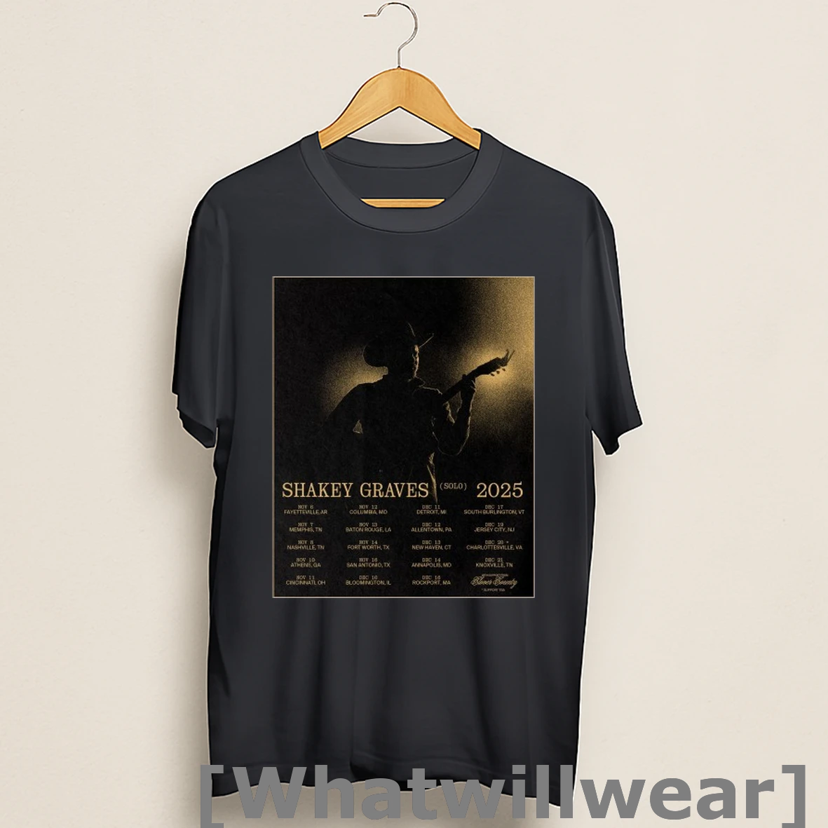 Official Shakey Graves Solo 2025 Tour Dates Shirts