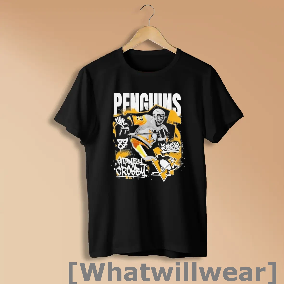 Official Sidney Crosby Pittsburgh Penguins Photo Reel Graphic Shirts