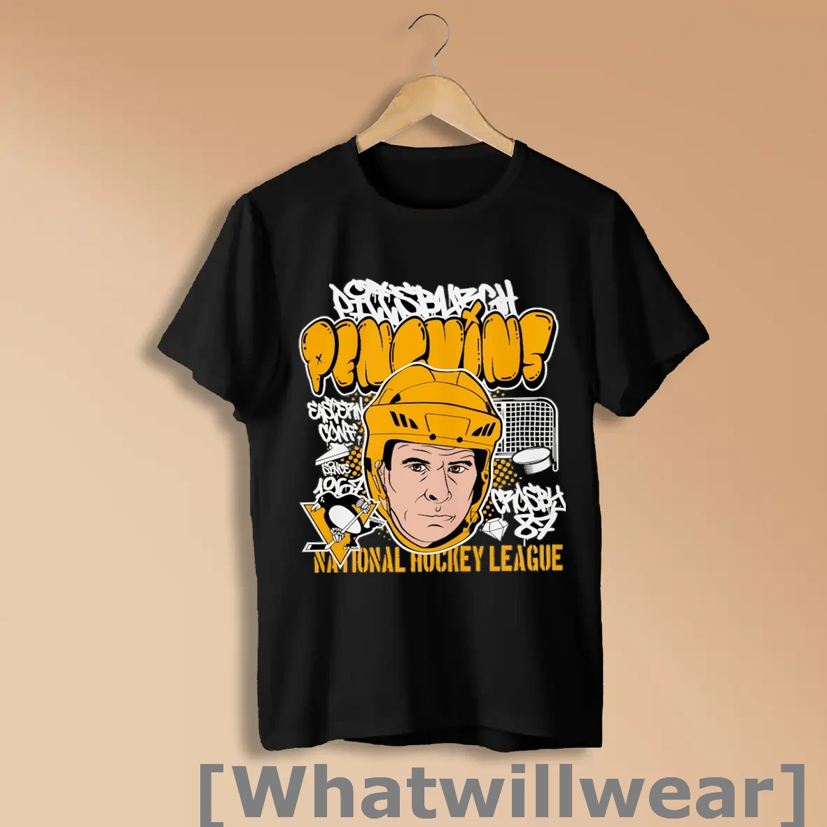 Official Sidney Crosby Big Head Pittsburgh Penguins Nhl Cartoon Shirts