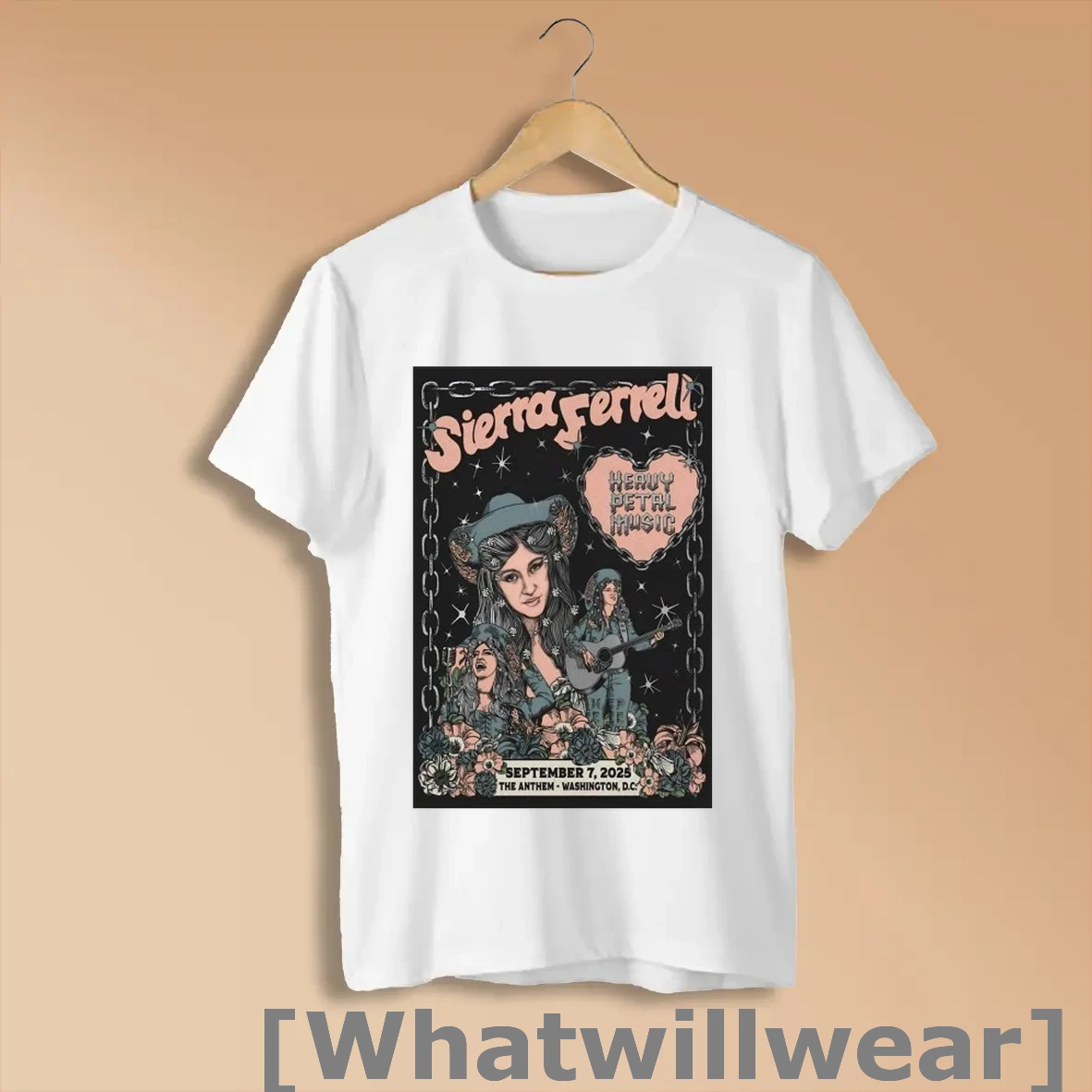Official Sierra Ferrell Washington Tour On Sept 7 2025 Shirts