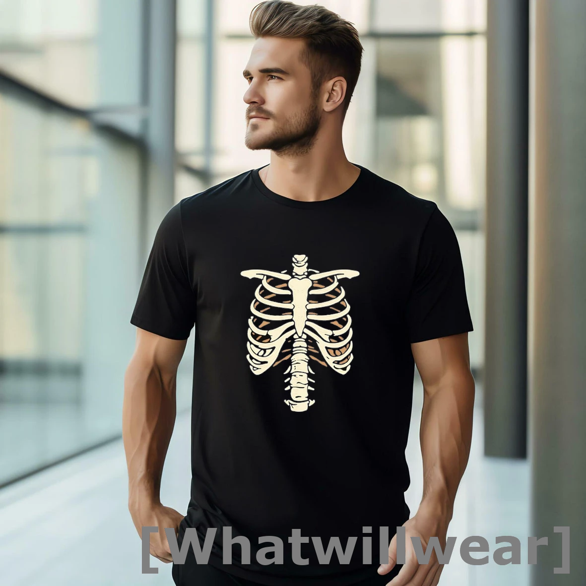 Official Skeleton Rib Cage Halloween Tshirts Sweater
