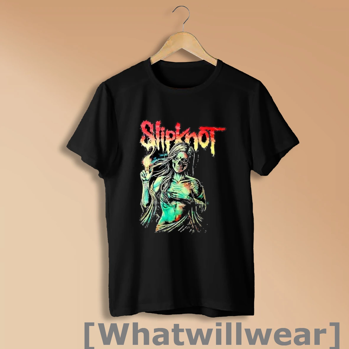 Official Slipknot Female Skeleton Holding Fire Shirt Sweatshirt