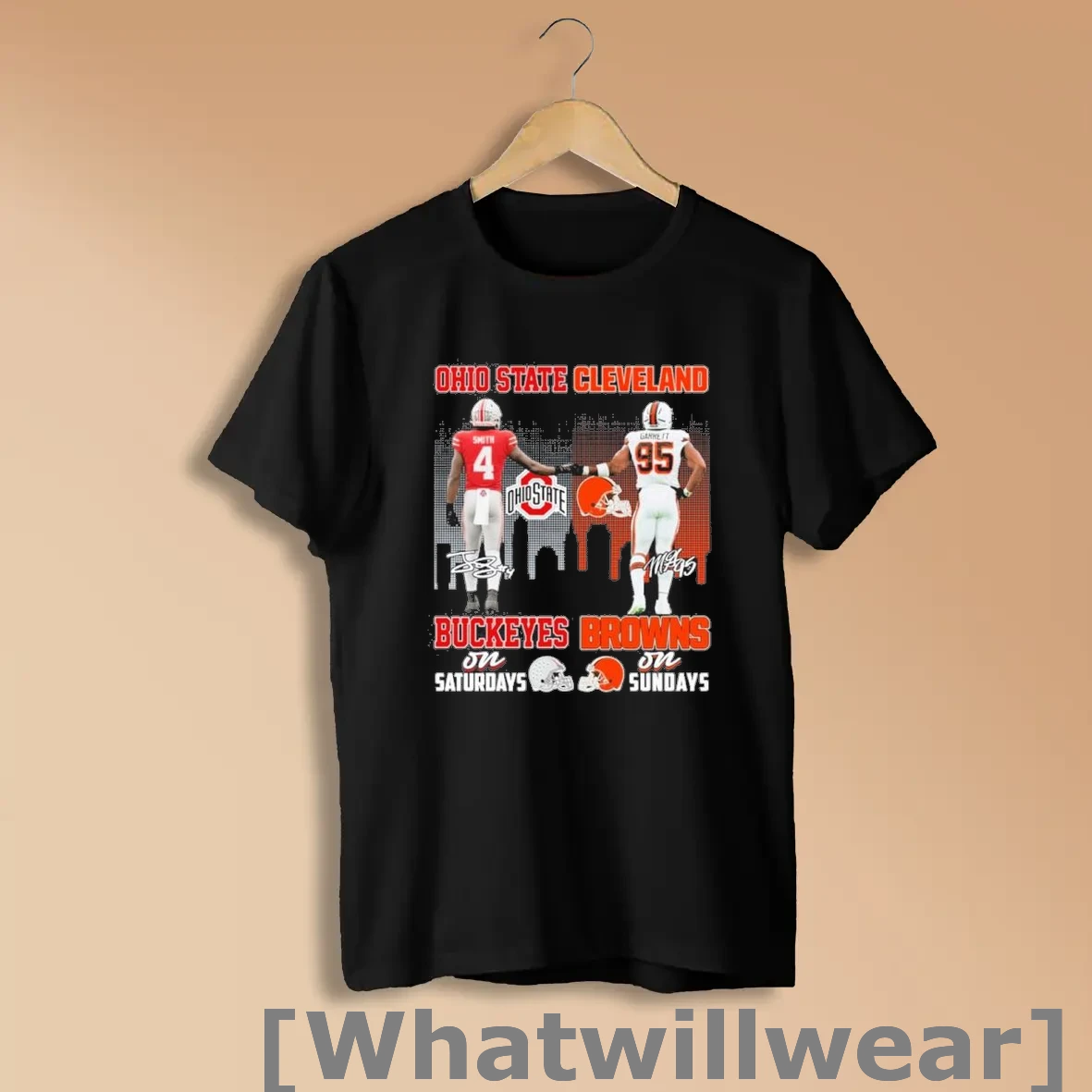 Official Smith Ohio State On Saturdays And Garrett Browns On Sundays Shirts