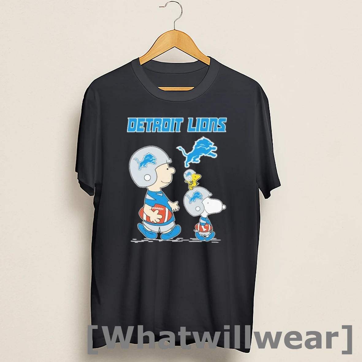 Official Snoopy And Brown Detroit Lions Logo Shirts