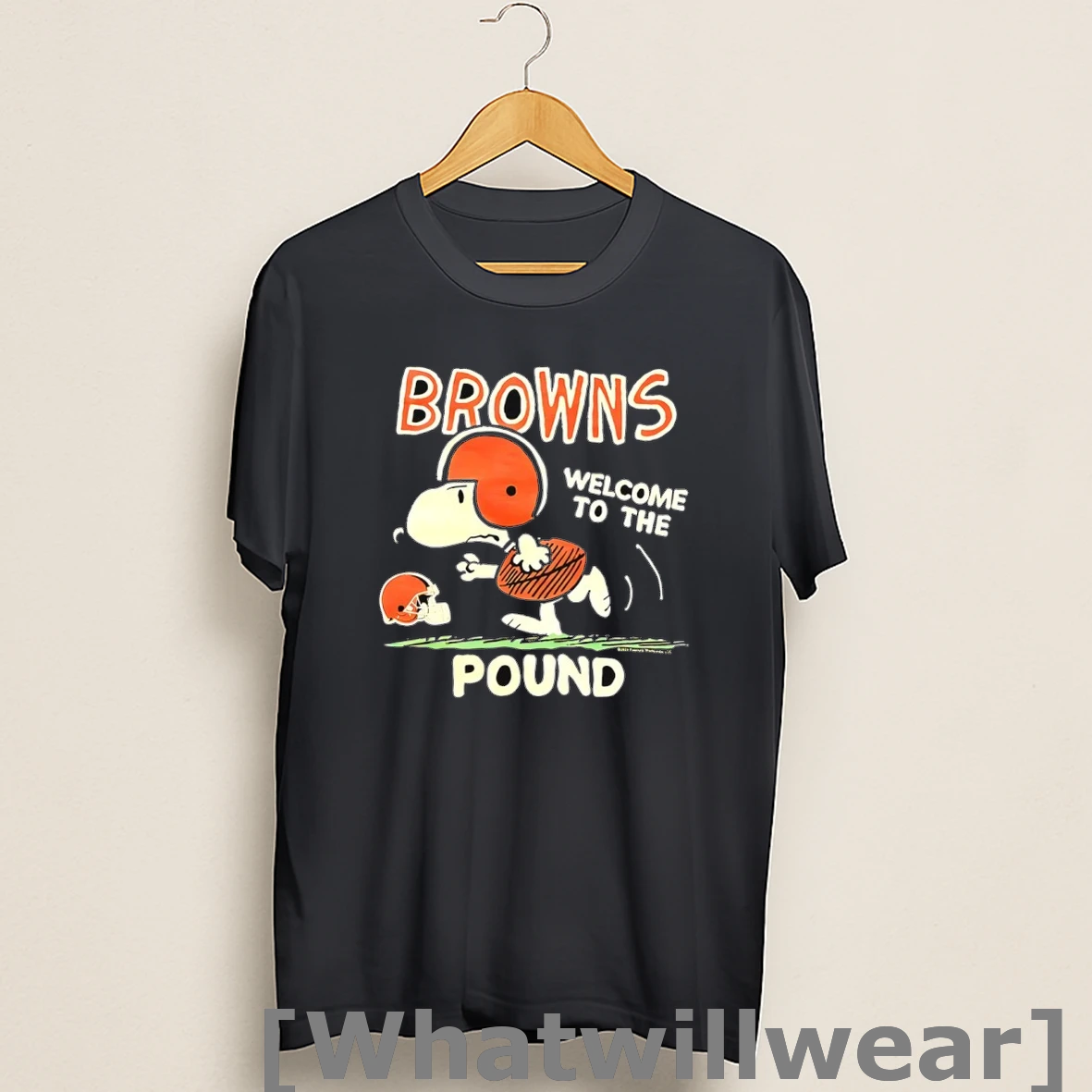 Official Snoopy Browns Welcome To The Pound Shirts