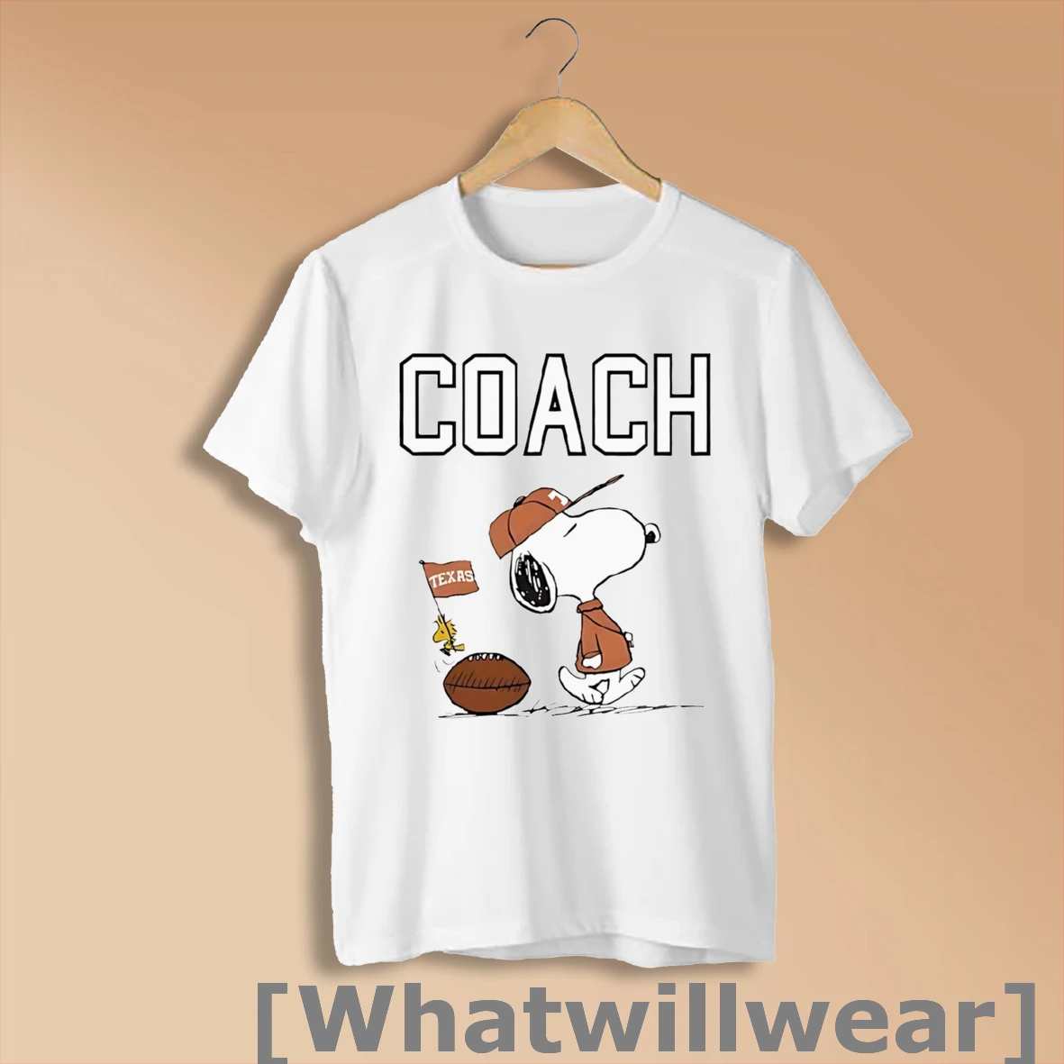 Official Snoopy Coach Texas Longhorns Football Shirt Sweatshirt
