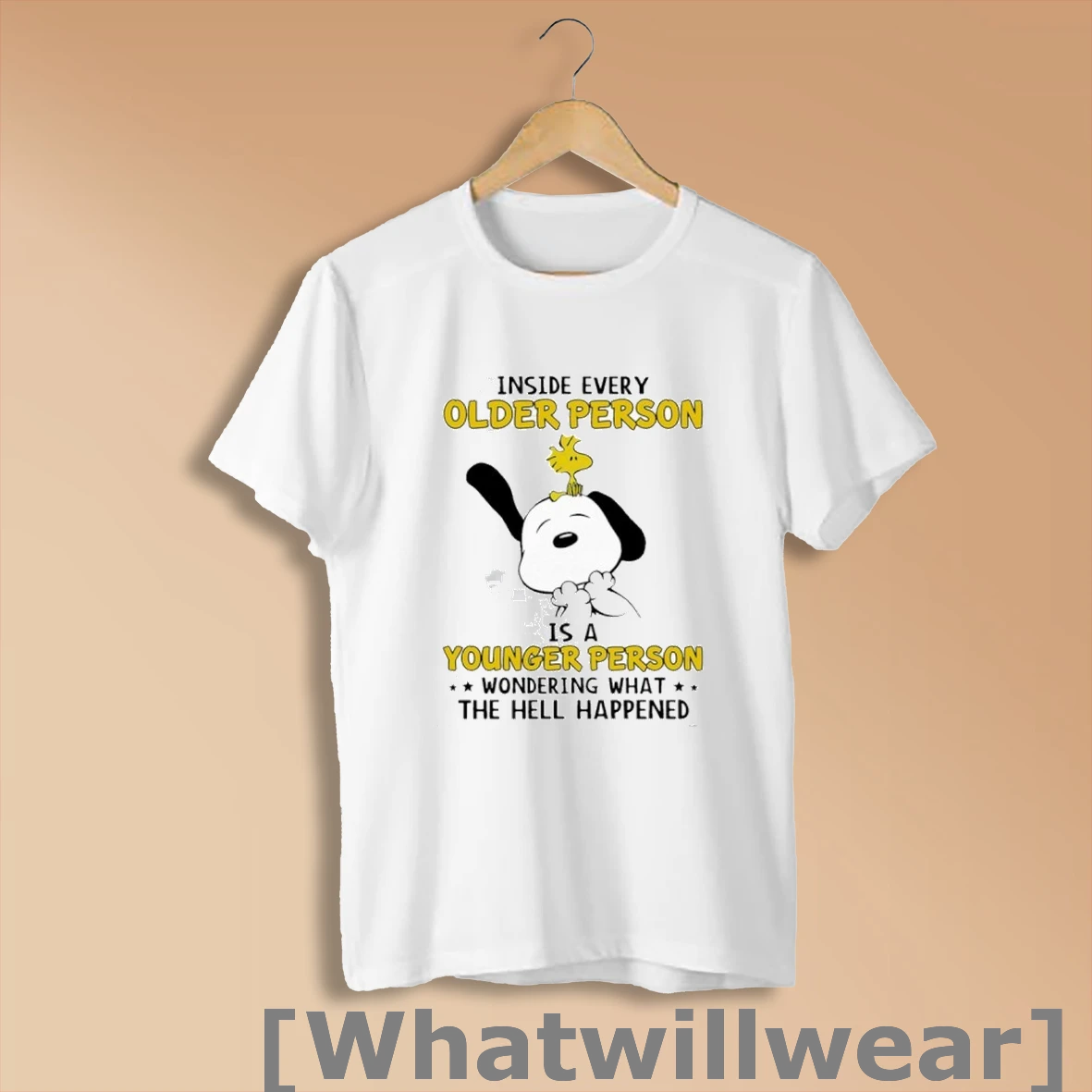 Official Snoopy Inside Every Older Person Younger Person Wondering What Shirt Sweatshirt