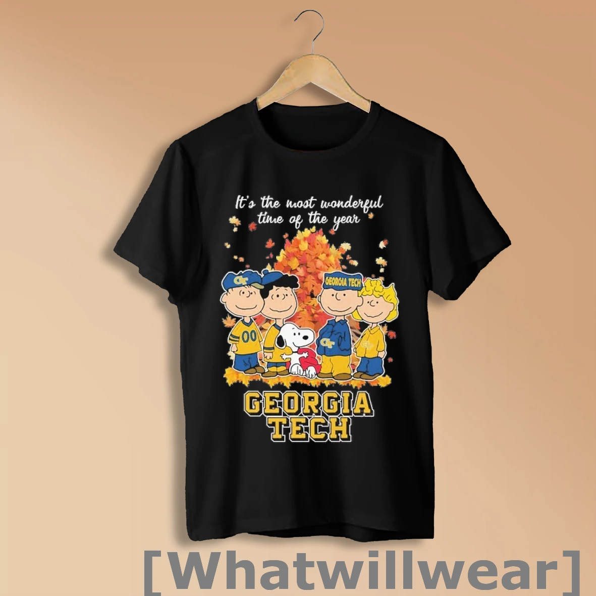 Official Snoopy The Peanuts Georgia Tech Yellow Jackets Its The Most Wonderful Time Of The Year Shirt Sweatshirt