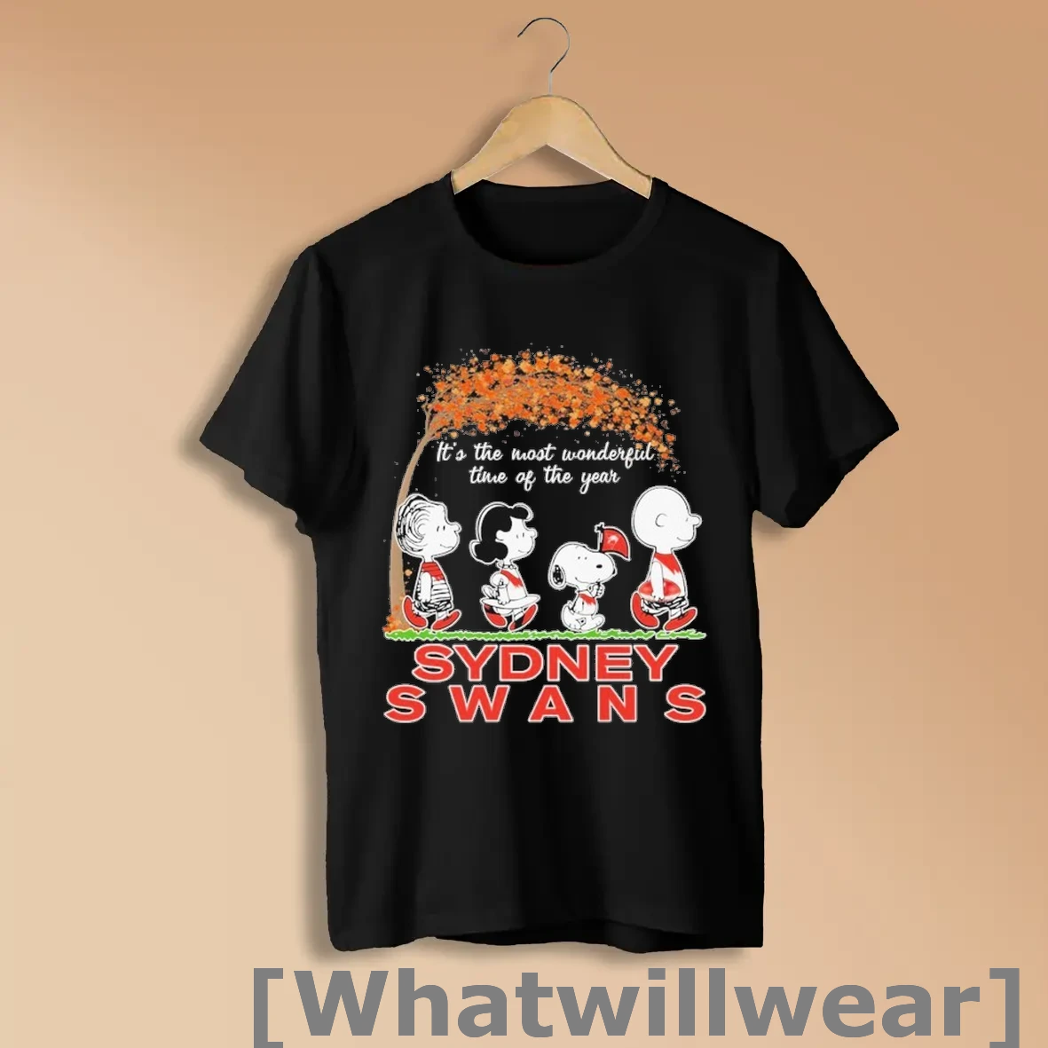 Official Snoopy The Peanuts Sydney Swans Its The Most Wonderful Time Of Of The Years T Shirts Shirts