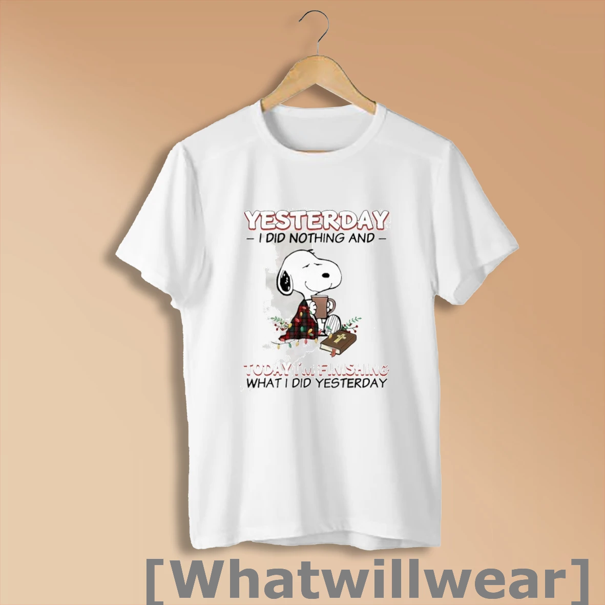Official Snoopy Yesterday I Did Nothing And Today Im Finishing Shirt Sweatshirt