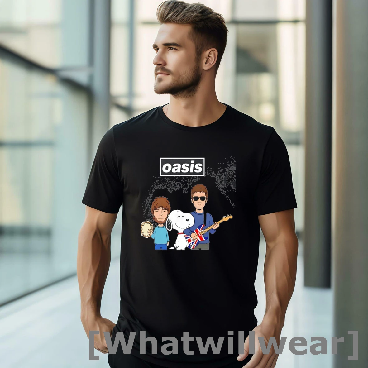 Official Snoopy The Peanuts X Oasis Live 25 Classic Mens Tshirts Sweater