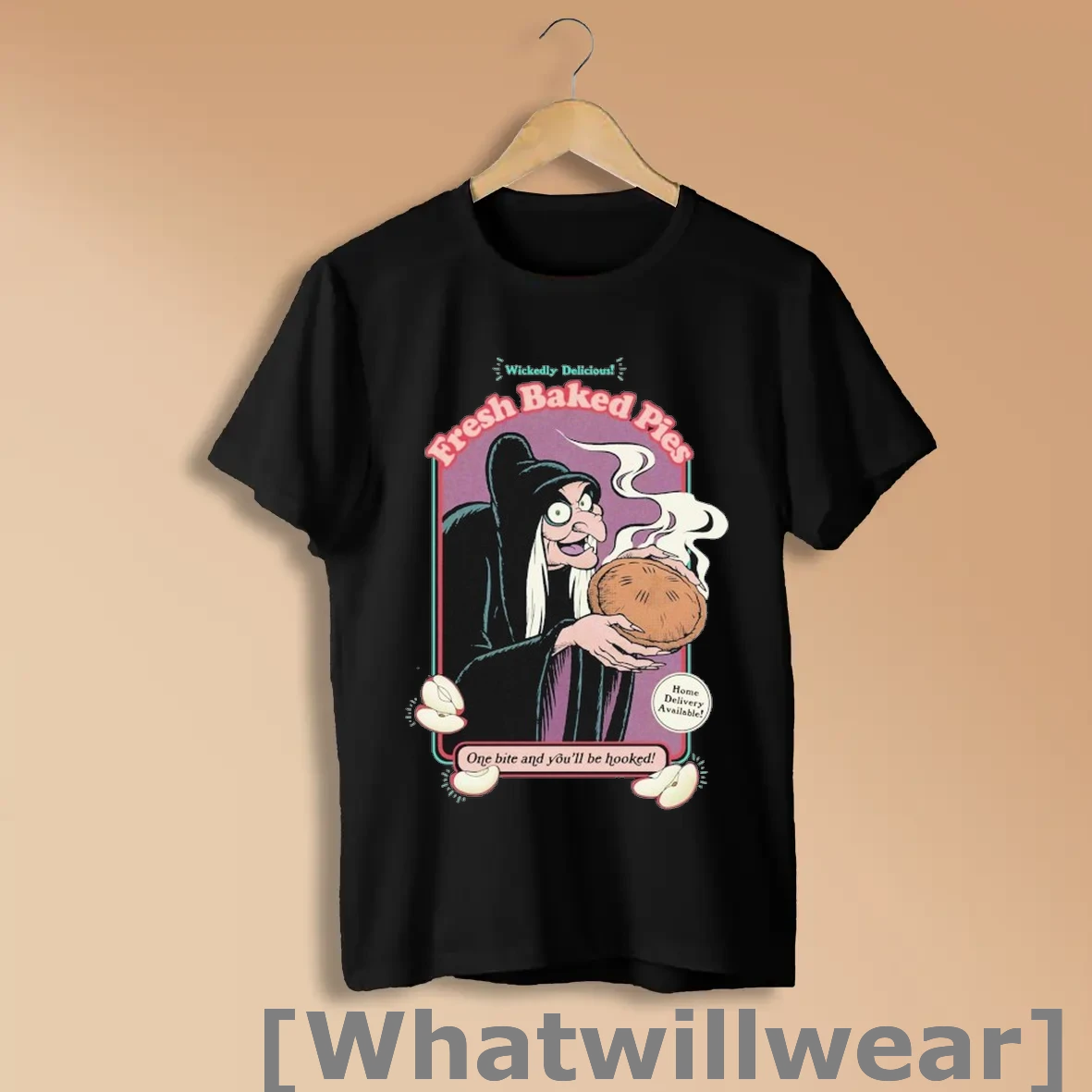 Official Snow White And The Seven Dwarfs Evil Queen As Peddlar Wickedly Delicious One Bite And Youll Be Hooked T Shirts Shirts