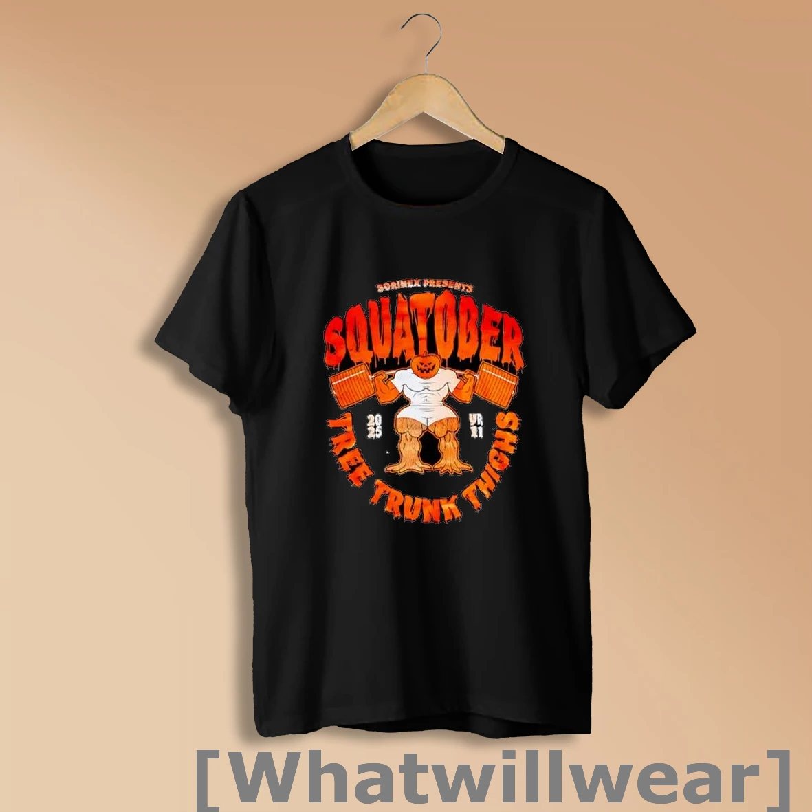 Official Sorinex Squatober Tree Trunk Thighs 2025 Shirt Sweatshirt
