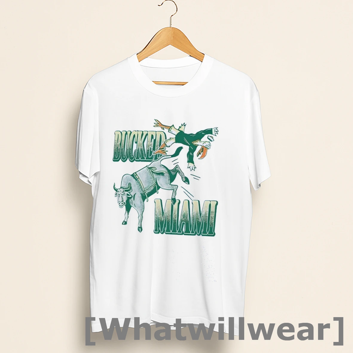 Official South Florida Bulls Bucked Miami Hurricanes Mascot Shirts
