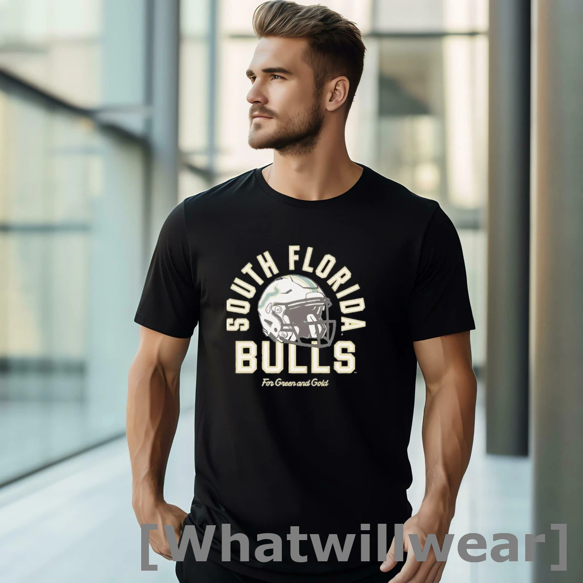 Official South Florida Bulls Football For Green And Gold Tshirts Sweater