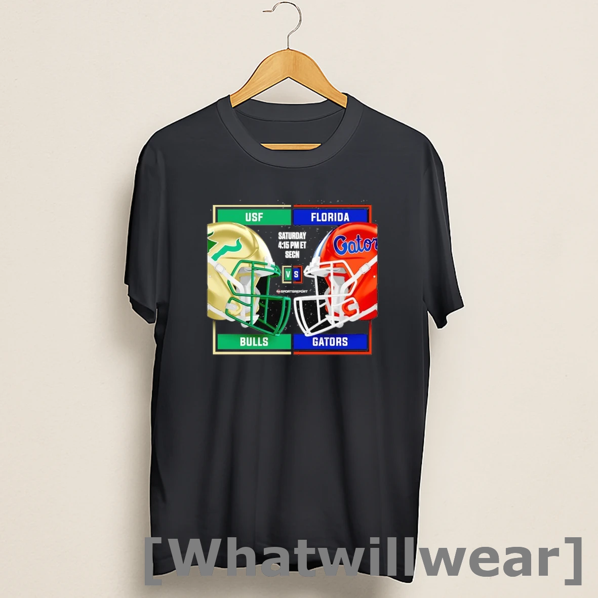 Official South Florida Bulls Vs Florida Gators Head To Head Helmet Shirts