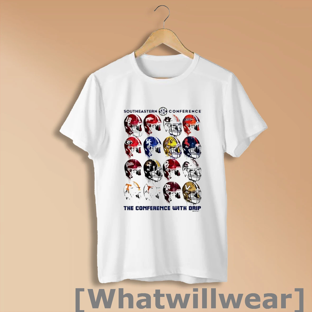 Official Southeastern Conference Drippy Helmets 16 Team Character Shirt Sweatshirt