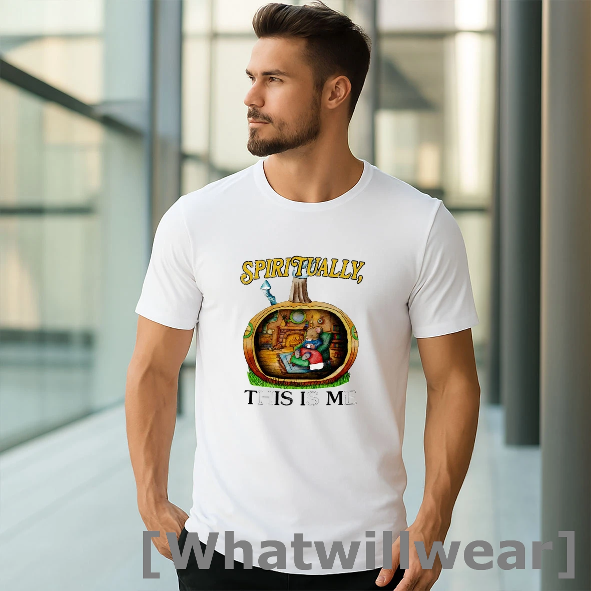 Official Spiritually This Is Me Pumpkin House Tshirts Sweater