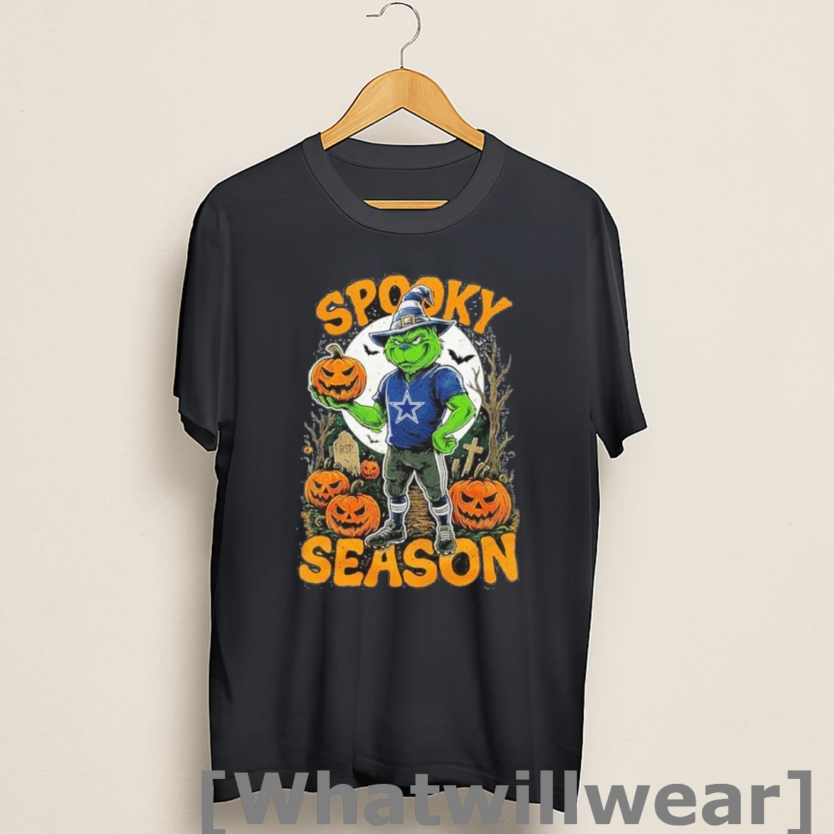Official Spooky Grinch Cowboys Season Halloween Shirts