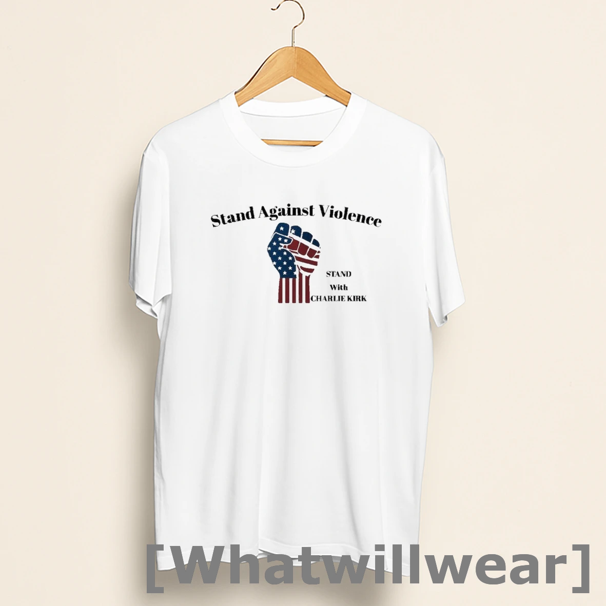 Official Stand Against Violence Charlie Kirk Support Shirts