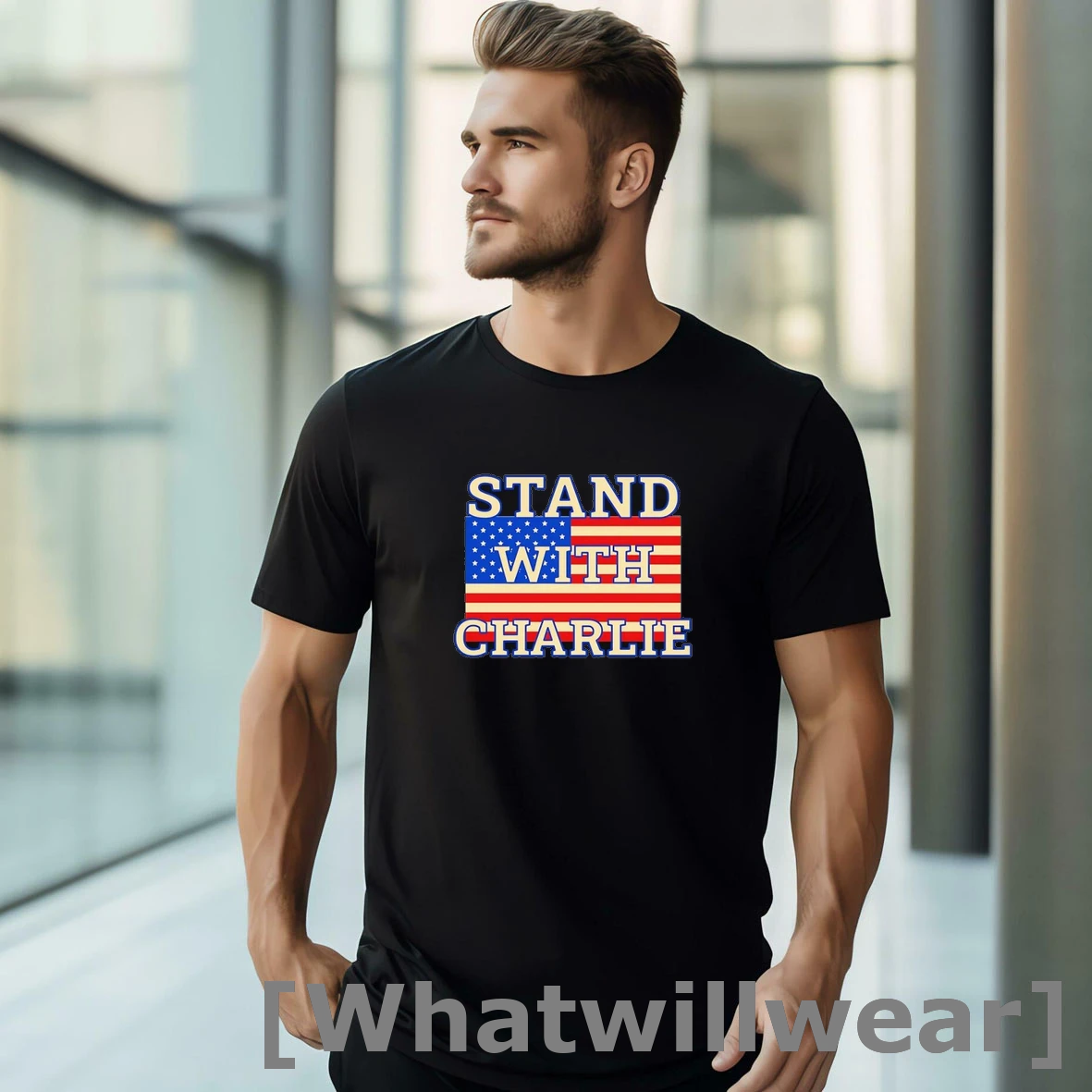 Official Stand With Charlie Kirk Memorial Shirts