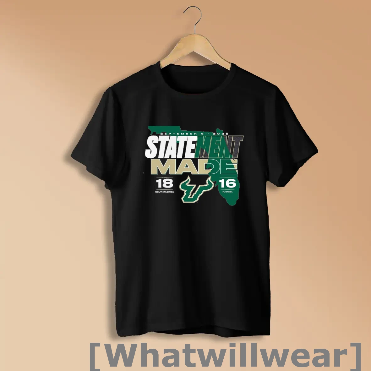 Official Statement Made South Florida Bulls 18 16 Florida Gators Score Shirts